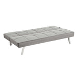 Grey Click Clack 3 Seater Sofa Bed - Britney - Bargainia.com - 