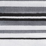 Grey Lines Striped Runner Rug | Hessian Backed Flexible Stair & Hallway Carpet Runner - Bargainia.com - 