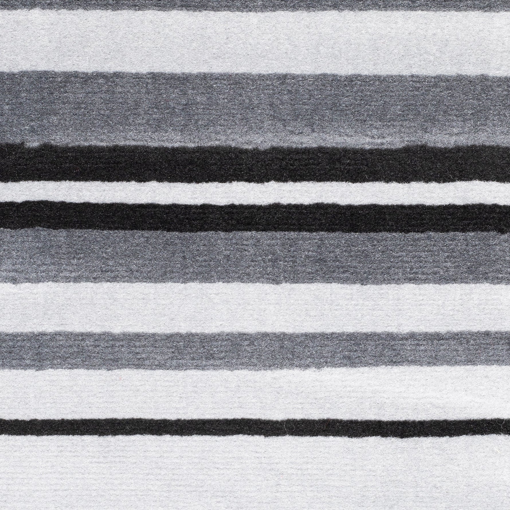 Grey Lines Striped Runner Rug | Hessian Backed Flexible Stair & Hallway Carpet Runner - Bargainia.com - 