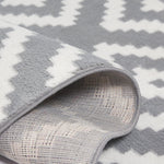 Grey Modern Tiles Motif Rug - Plus - Bargainia.com - 