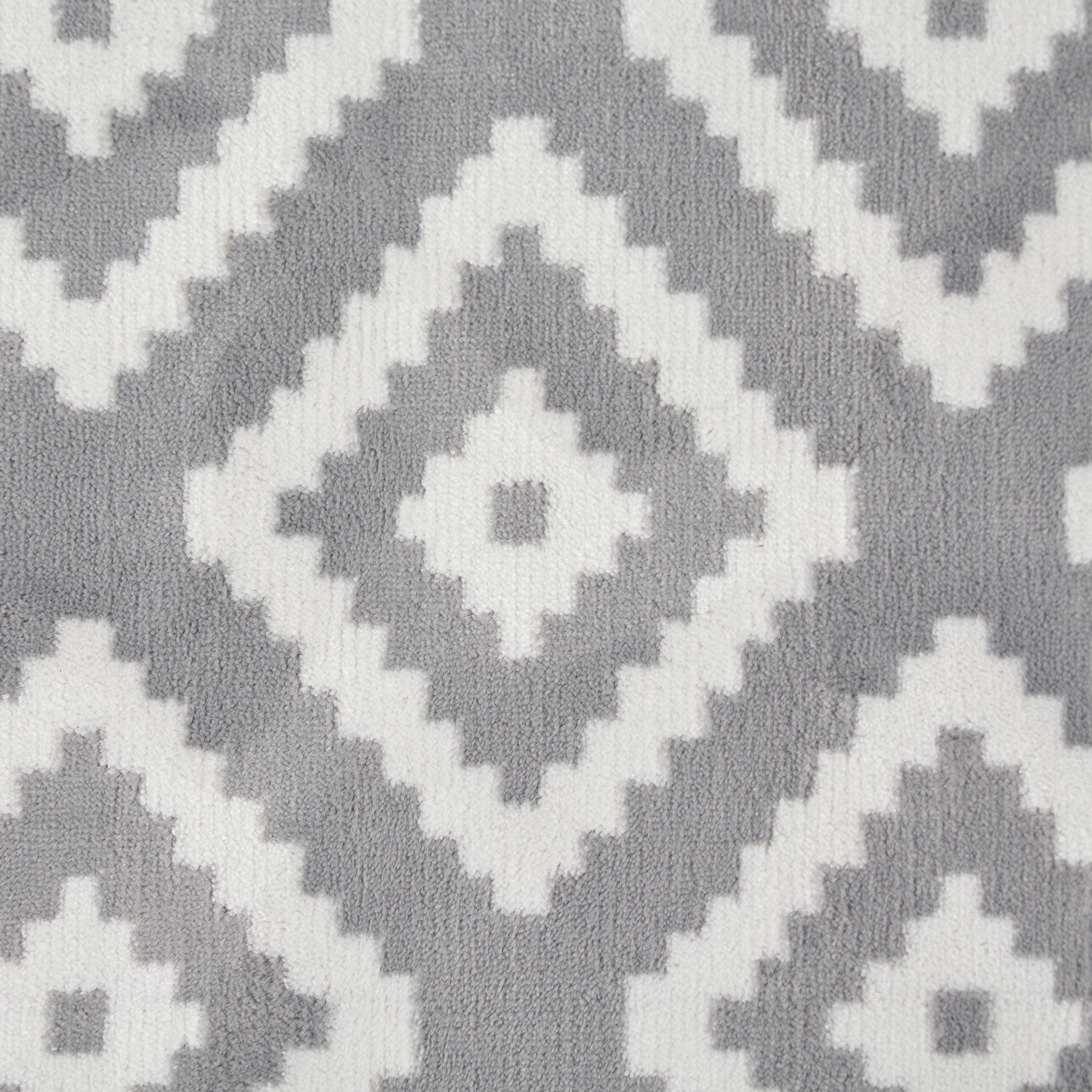 Grey Modern Tiles Motif Rug - Plus Rugs Clearance