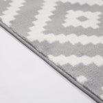 Grey Modern Tiles Motif Rug - Plus - Bargainia.com - 