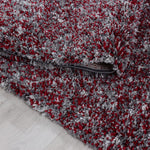 Grey & Red Blend Shaggy Rug - Enjoy - Bargainia.com - 