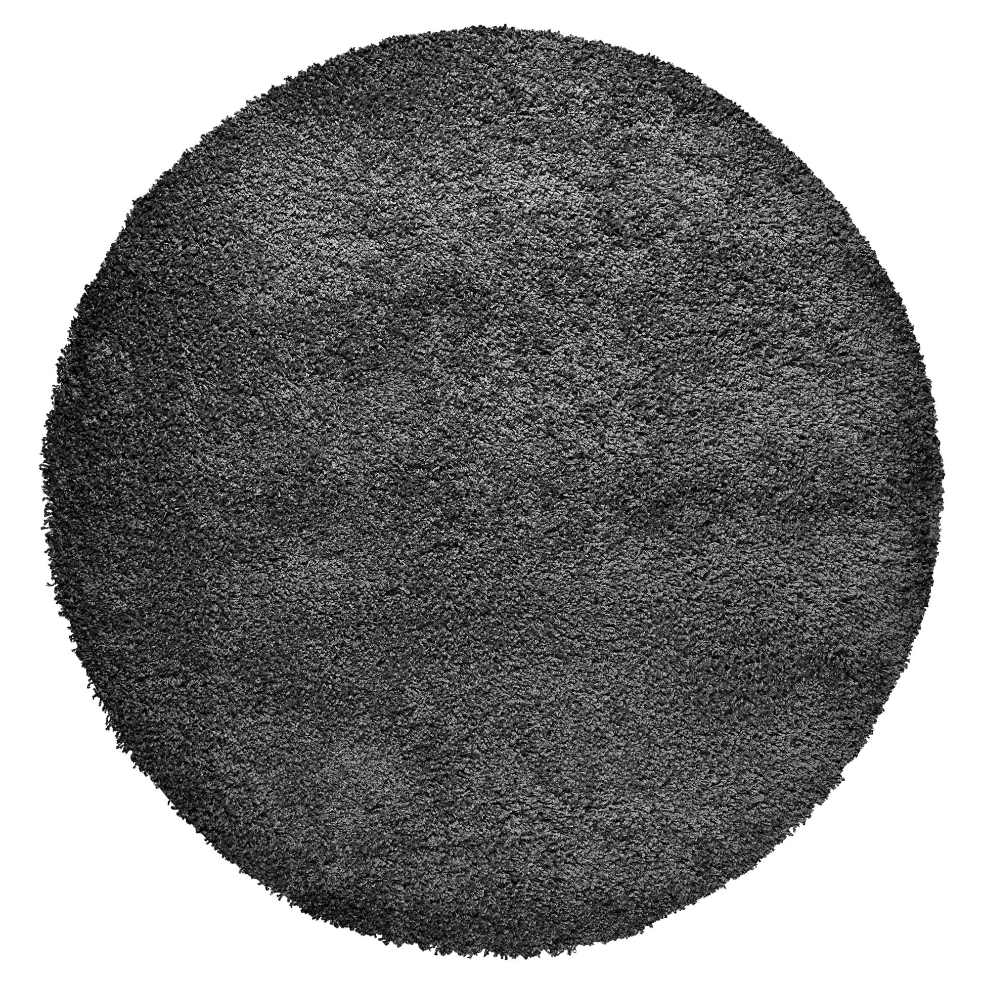 Grey Thick Shaggy Rug - California Rugs Rug Masters 120cm Circle