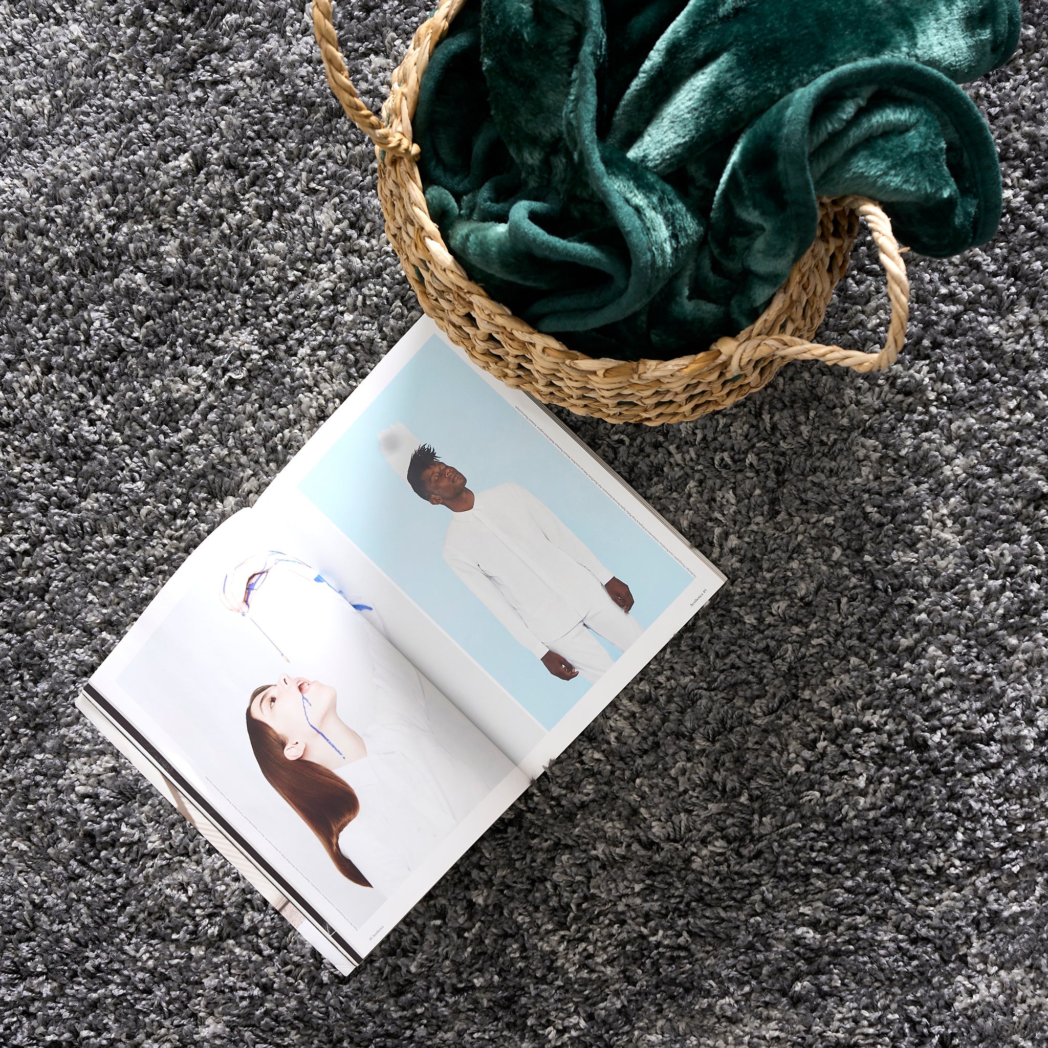 Grey Thick Shaggy Rug - California Rugs Rug Masters