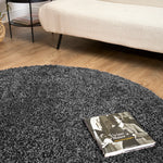 Grey Thick Shaggy Rug - California - Bargainia.com - 