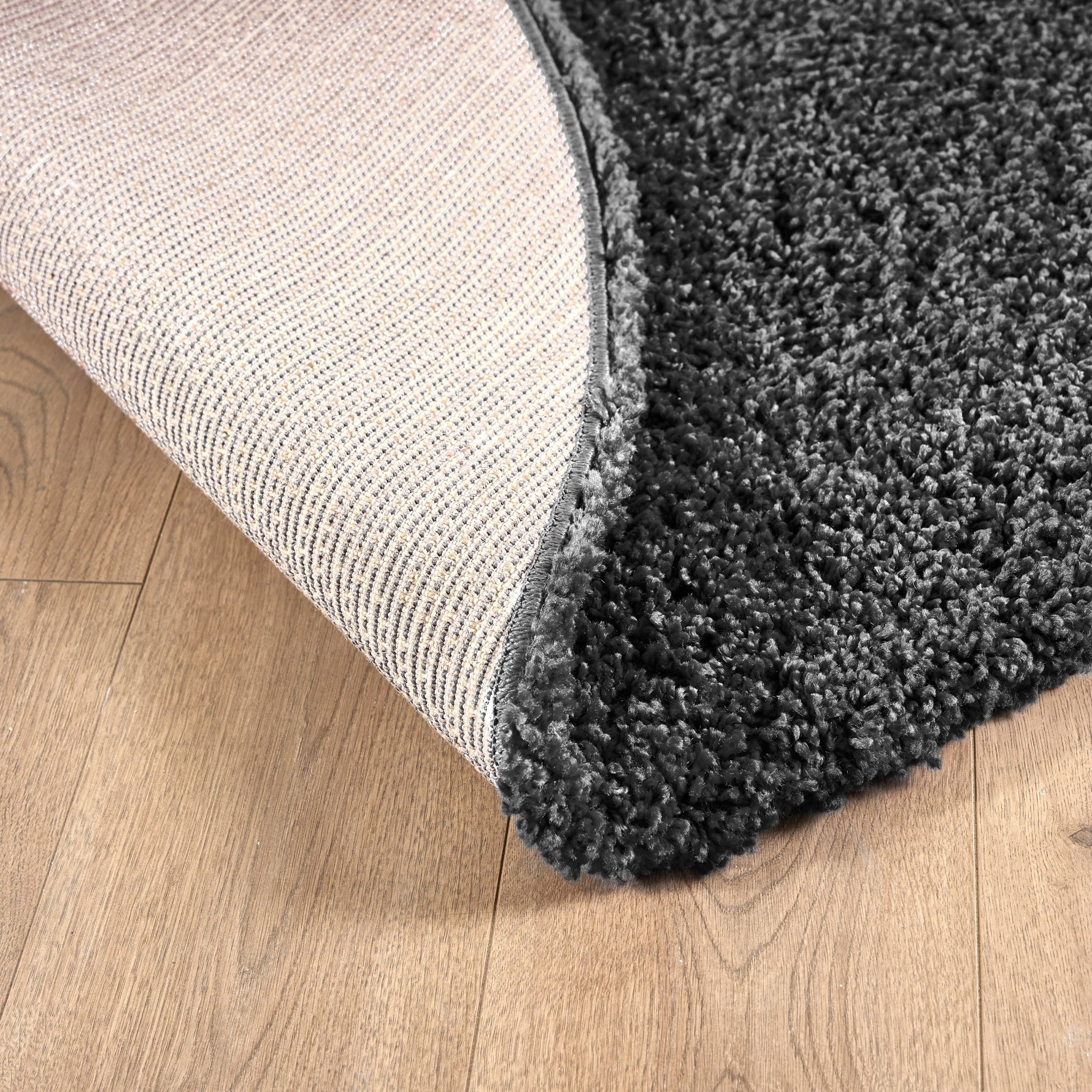 Grey Thick Shaggy Rug - California - Bargainia.com - 