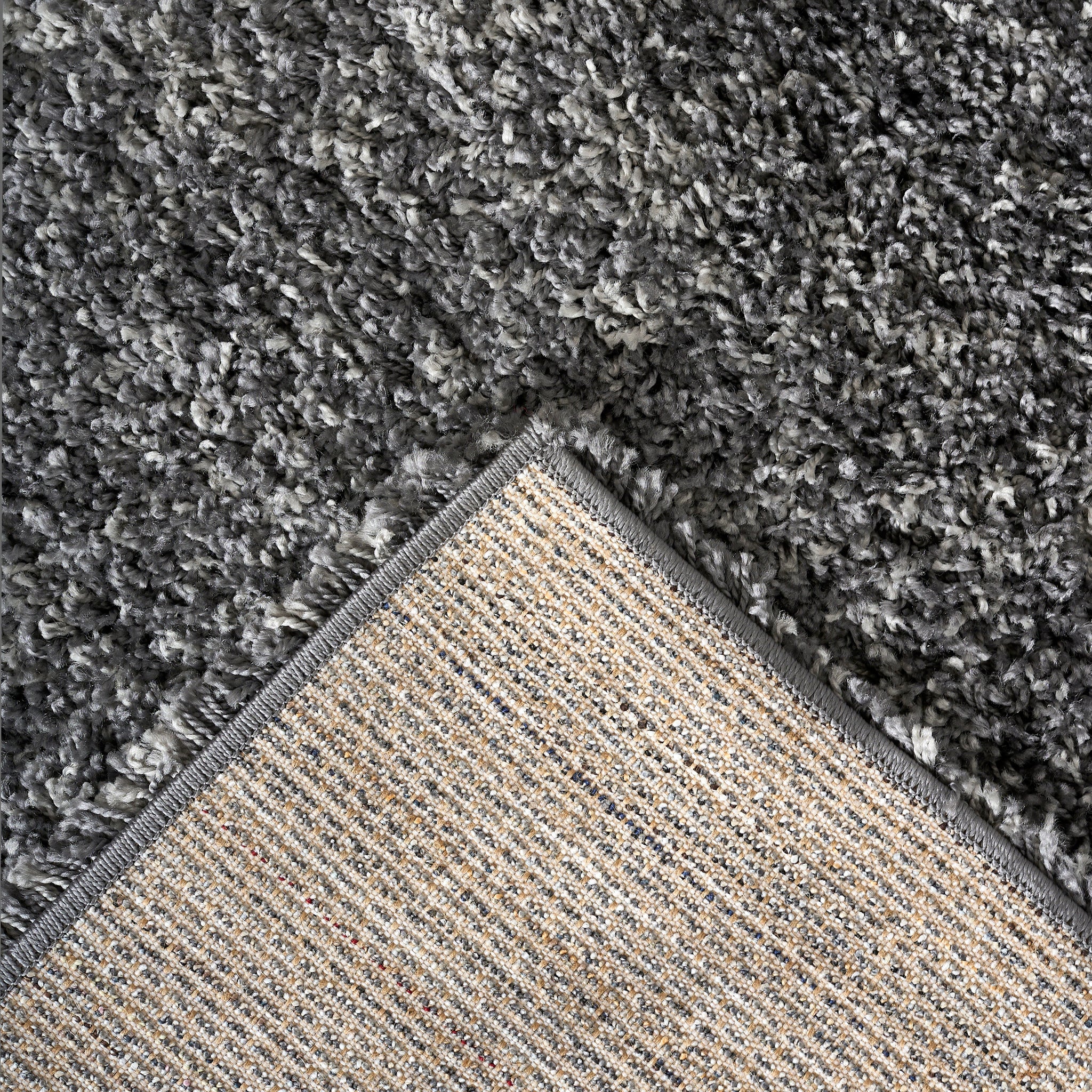 Grey Thick Shaggy Rug - California Rugs Rug Masters