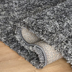Grey Thick Shaggy Rug - California - Bargainia.com - 
