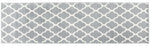 Grey Trellis Runner Rug | Hessian Backed Flexible Stair & Hallway Carpet Runner - Bargainia.com - 