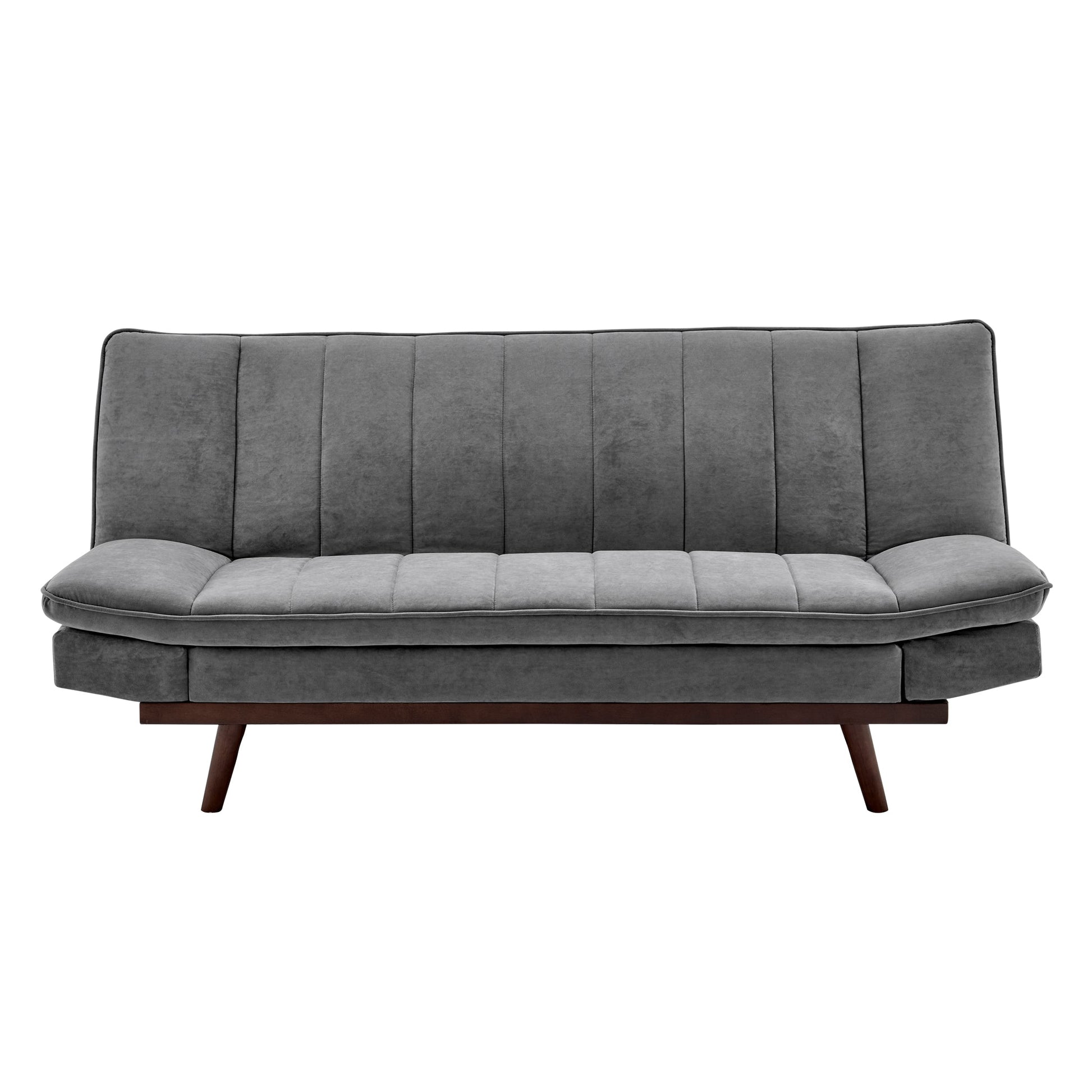 Grey Velvet 3 Seater Sofa Bed - Mondaine Sofas Bargainia