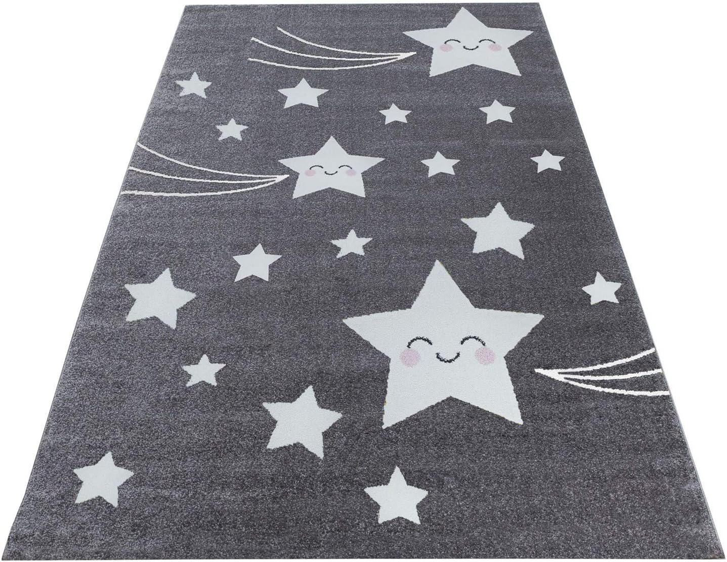 Grey & White Stars Rug - Kids - Bargainia.com - 