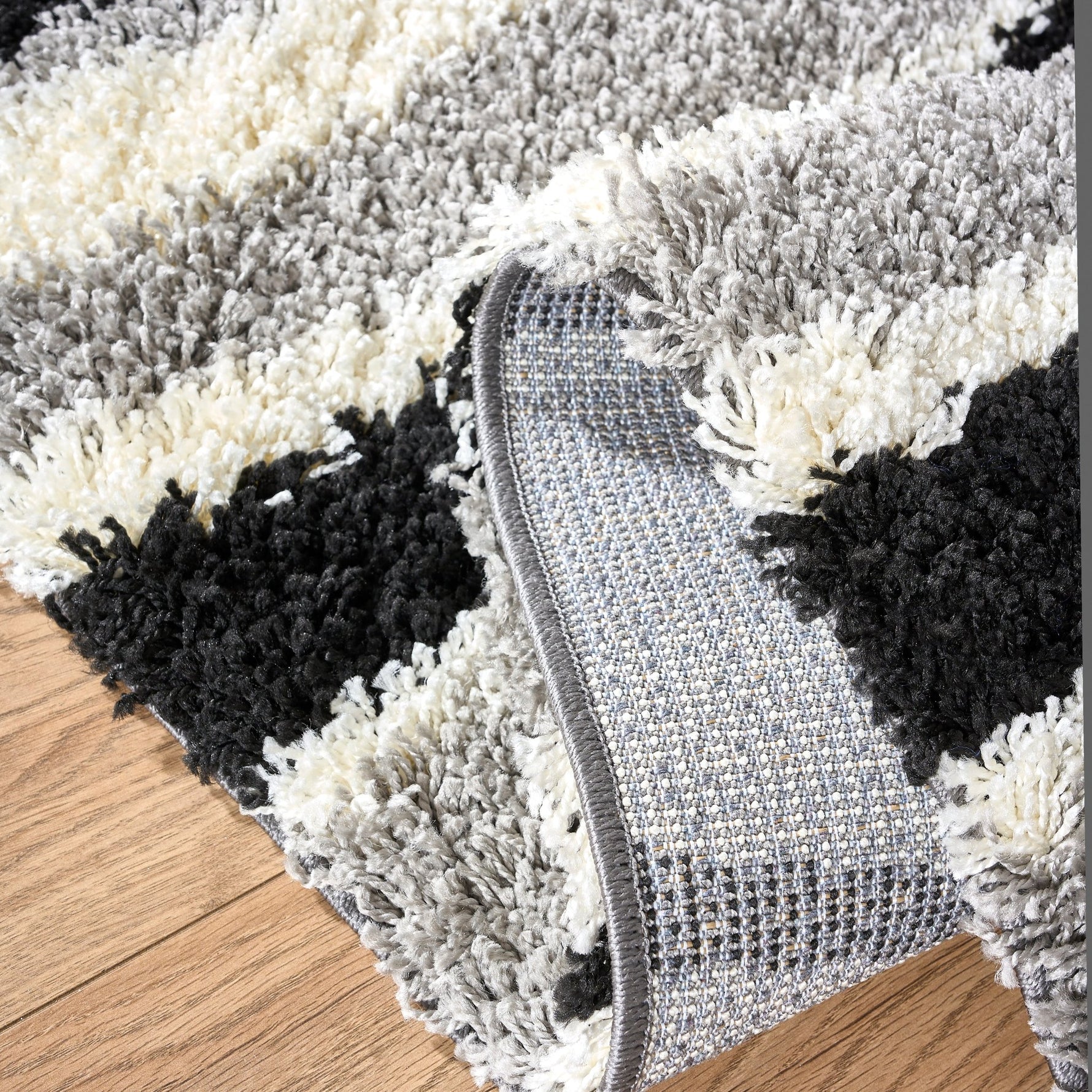 Grey/Black California 5cm Waves Shaggy - Bargainia.com - 0