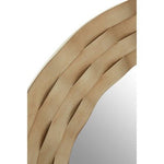 Gwenn Round Wall Mirror with Antique Silver Finish - Bargainia.com - 5018705411514