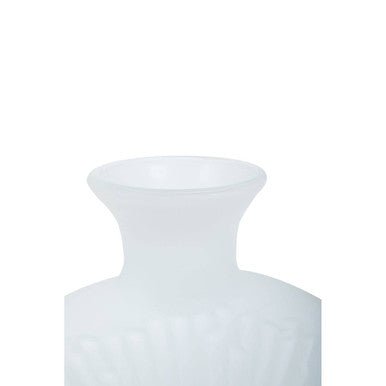 Hadia Matte White Glass Vase - Bargainia.com - 5018705974590