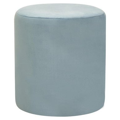 Haley Blue Velvet Pouffe - Bargainia.com - 5018705961415