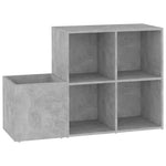 Hall Shoe Cabinet Concrete Grey 105x35.5x70 cm Engineered Wood - Bargainia.com - 