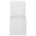 Hall Shoe Cabinet High Gloss White 105x35.5x70 cm Engineered Wood - Bargainia.com - 
