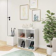 Hall Shoe Cabinet High Gloss White 105x35.5x70 cm Engineered Wood - Bargainia.com - 8720286605974 - 808257