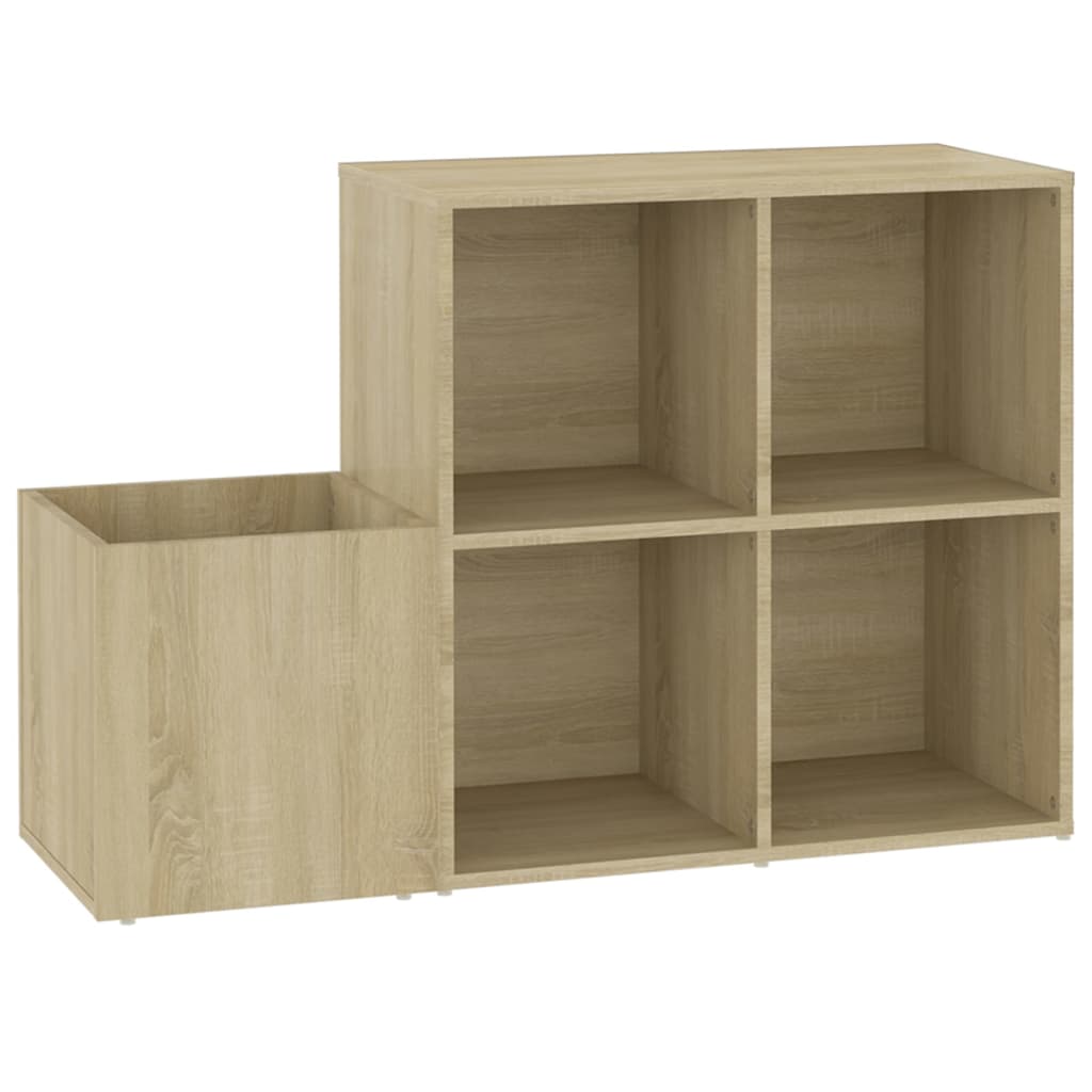 Hall Shoe Cabinet Sonoma Oak 105x35.5x70 cm Engineered Wood - Bargainia.com - 