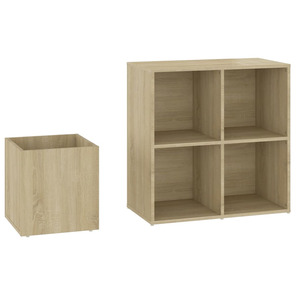 Hall Shoe Cabinet Sonoma Oak 105x35.5x70 cm Engineered Wood - Bargainia.com - 