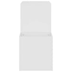 Hall Shoe Cabinet White 105x35.5x70 cm Engineered Wood - Bargainia.com - 