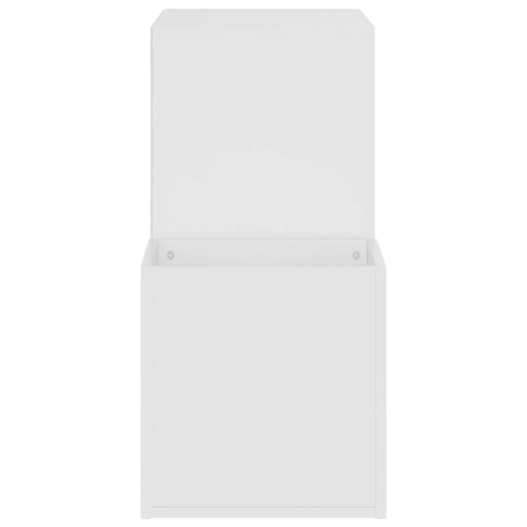 Hall Shoe Cabinet White 105x35.5x70 cm Engineered Wood - Bargainia.com - 