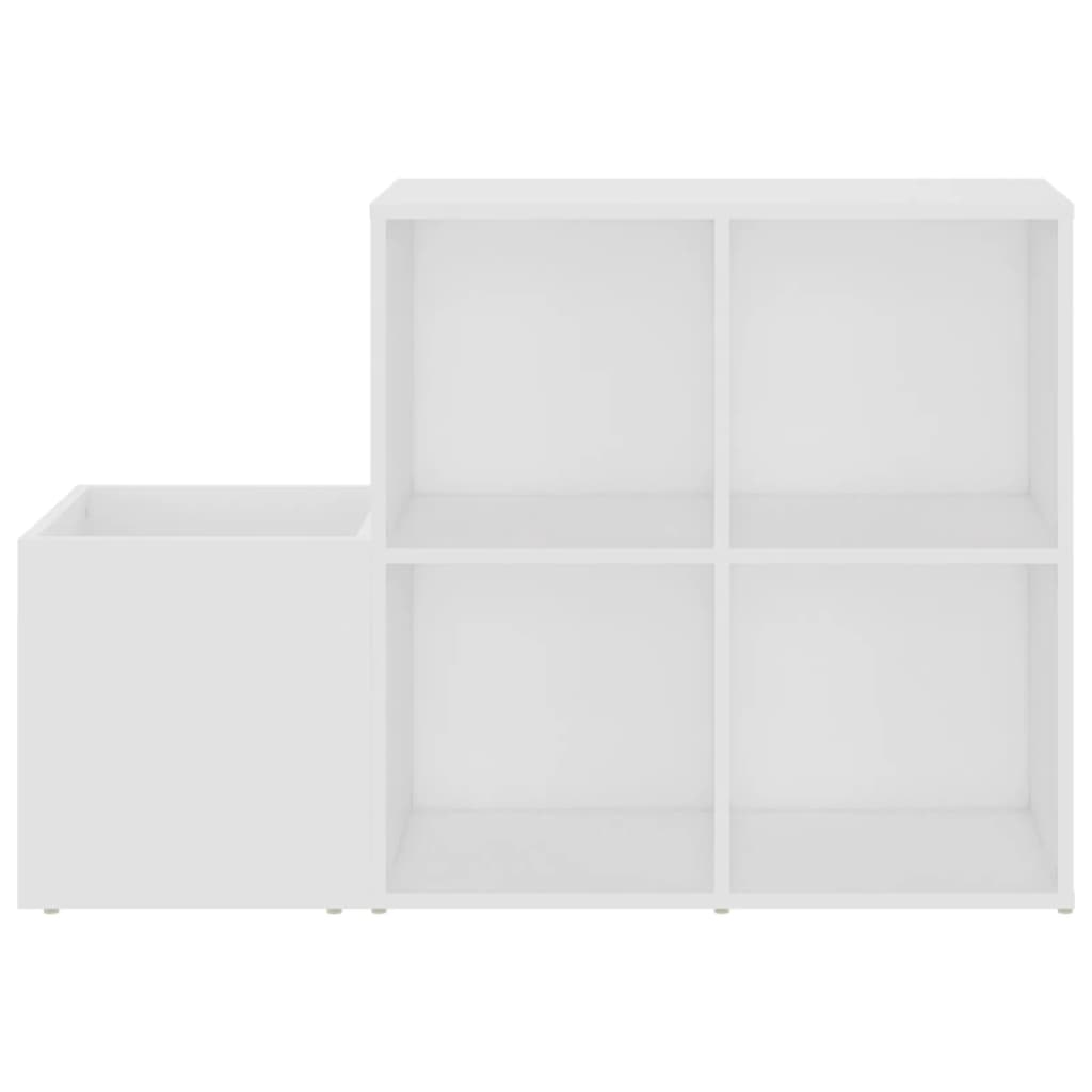 Hall Shoe Cabinet White 105x35.5x70 cm Engineered Wood - Bargainia.com - 