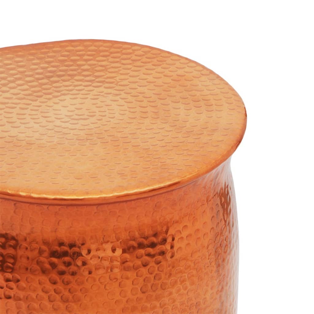 Hammered Aluminium Stool/Side Table Brass/Copper Colour - Bargainia.com - 8718475950905 - 242325