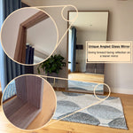 Hanaka - Full Length Black Oak Rectangle Mirror - 200cm x 100cm - Bargainia.com - 