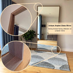 Hanaka - Full Length Grey Oak Rectangle Mirror - 200cm x 100cm - Bargainia.com - 