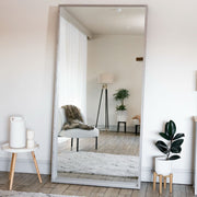 Hanaka - Full Length Grey Oak Rectangle Mirror - 200cm x 100cm - Bargainia.com - 5065017296742 - HAN200100GRE