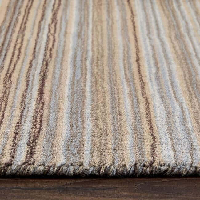 Hand Made Striped Design Rug - Bargainia.com - 5026134618596 - FINSTR_BEIGEX_080X150
