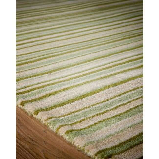 Hand Made Striped Design Rug - Bargainia.com - 5026134638594 - FINSTR_GREENX_067X200