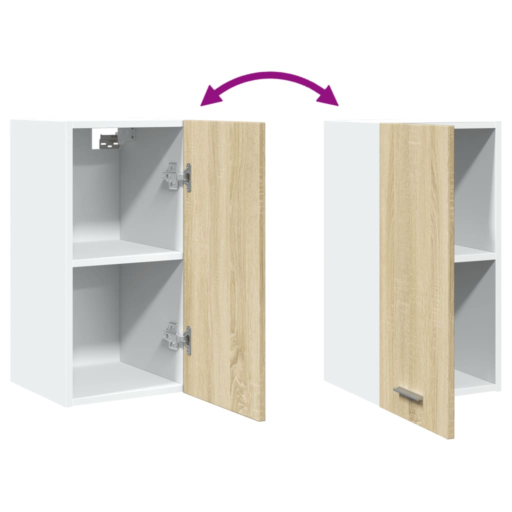 Hanging Cabinet Lyon Sonoma Oak 29.5x31x60 cm Engineered Wood - Bargainia.com - 
