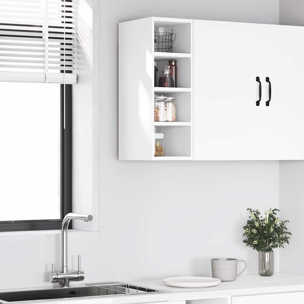 Hanging Cabinet Riga White 20x29.5x60 cm Engineered Wood - Bargainia.com - 8721158425034 - 854157