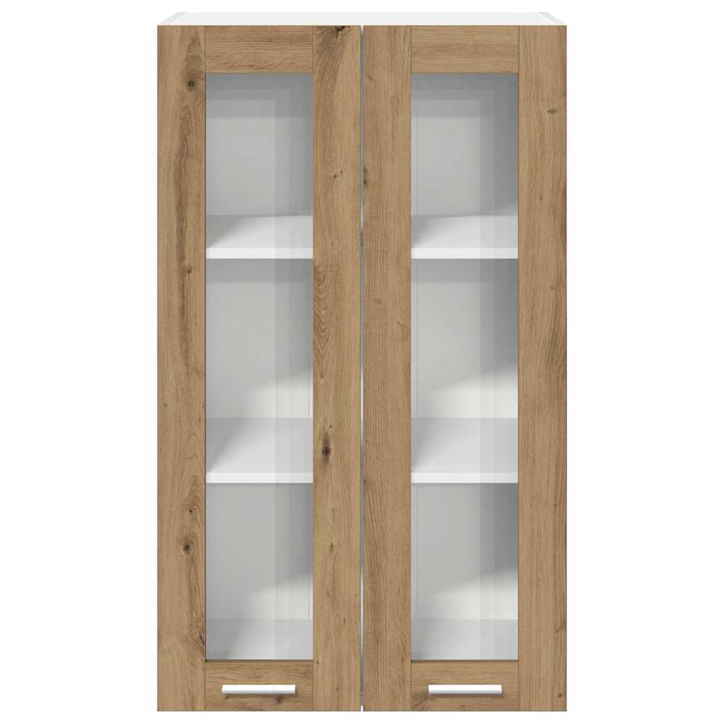Hanging cabinet with Shelf Riga Artisan Oak 60 x 31 x 100 cm - Bargainia.com - 