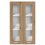 Hanging cabinet with Shelf Riga Artisan Oak 60 x 31 x 100 cm - Bargainia.com - 