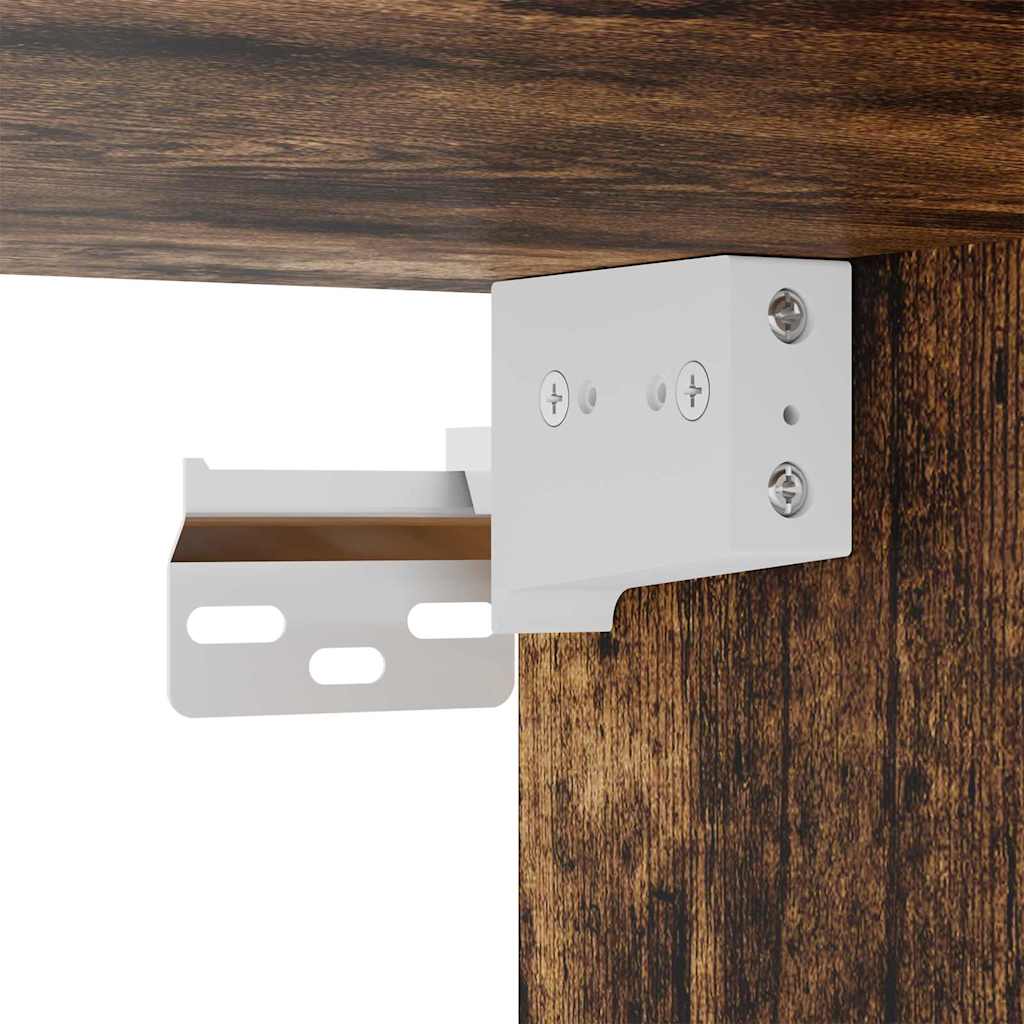 Hanging cabinet with Shelf Riga Smoked Oak 30 x 29.5 x 80 cm - Bargainia.com - 