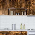 Hanging cabinet with Shelf Riga Smoked Oak 30 x 29.5 x 80 cm - Bargainia.com - 