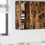 Hanging cabinet with Shelf Riga Smoked Oak 30 x 29.5 x 80 cm - Bargainia.com - 