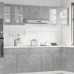 Hanging Glass Cabinet Lyon Concrete Grey 80x31x60 cm - Bargainia.com - 