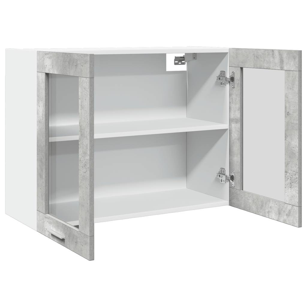 Hanging Glass Cabinet Lyon Concrete Grey 80x31x60 cm - Bargainia.com - 8721158436436 - 856118