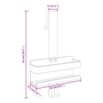 Hanging Shower Caddy Matt Black Brushed 304 Stainless Steel - Bargainia.com - 