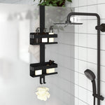 Hanging Shower Caddy Matt Black Brushed 304 Stainless Steel - Bargainia.com - 