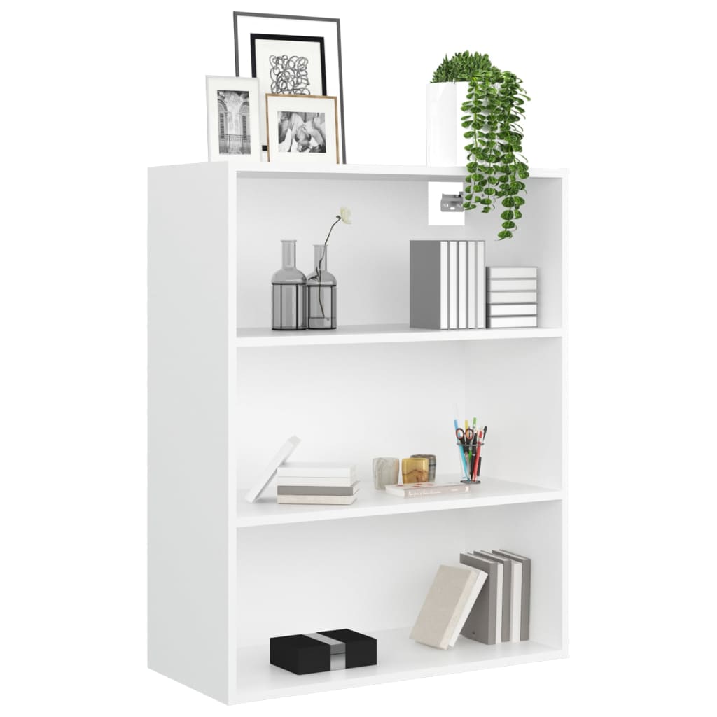 Hanging Wall Cabinet White 69.5x32.5x90 cm - Bargainia.com - 