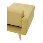 Hansa Hagen Olive Linen Corner Sofa Bed - Bargainia.com - 