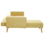 Hansa Hagen Olive Linen Corner Sofa Bed - Bargainia.com - 