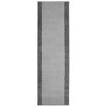 Hard Wearing Hessian Backed Stair Runner Kitchen Mat - Texas Grey Border - Bargainia.com - 