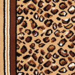 Hard Wearing Hessian Backed Stair Runner Kitchen Mat - Texas Leopard Print - Bargainia.com - 